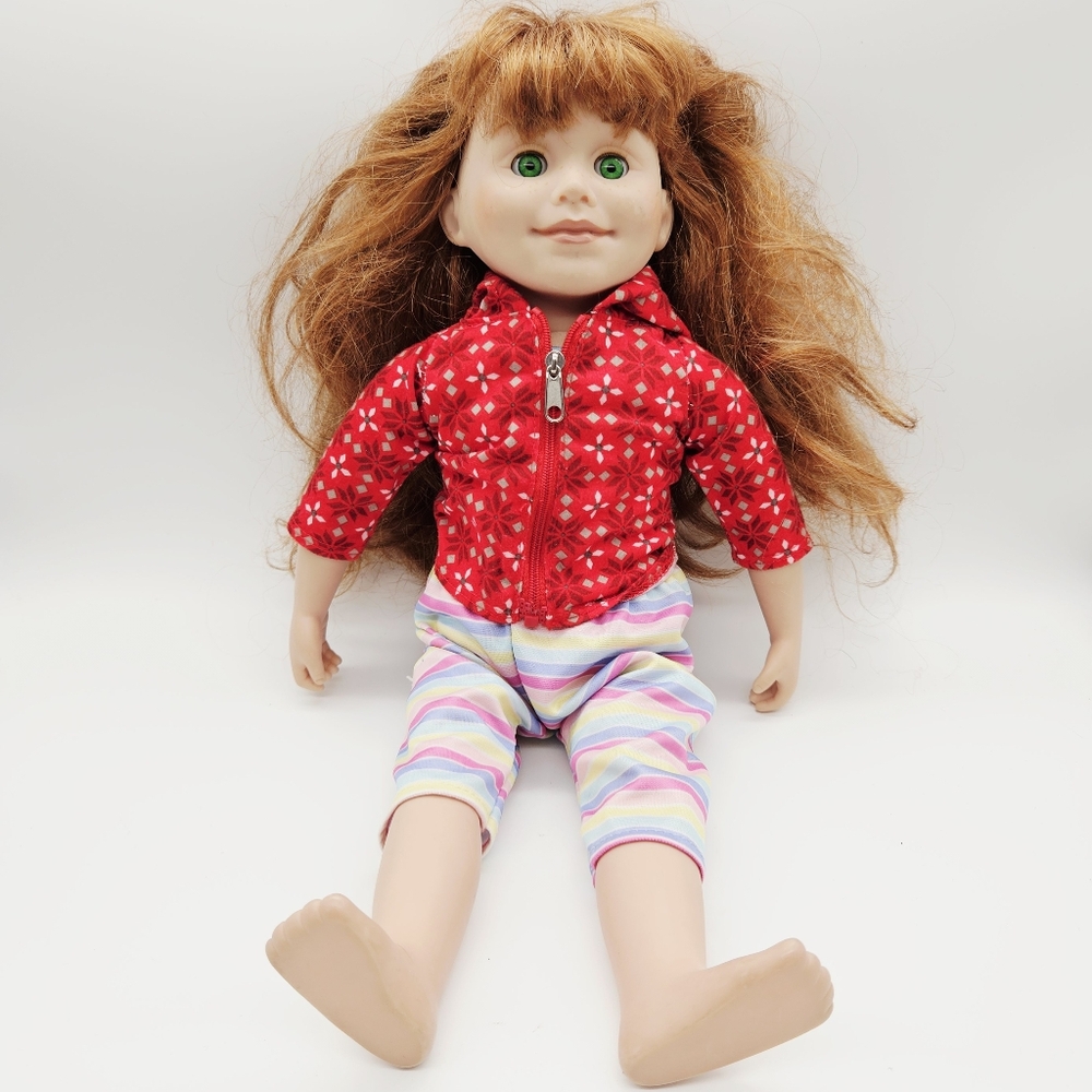 MAPLELEA GIRLS | KJ1 Jenna long red hair green eyes doll